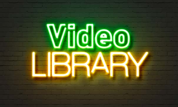 Video Library Neon Sign